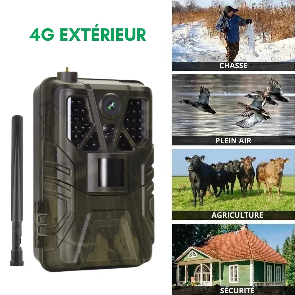 Caméra de chasse connectée au téléphone 4G+ 4K - Moment chasse® - Moment chasse